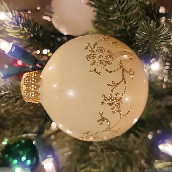 Vintage Glass West German Ornaments, Set of 2 - Picture 4 of 6